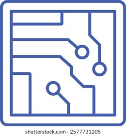Electric Circuit vector icon. Can be used for printing, mobile and web applications.