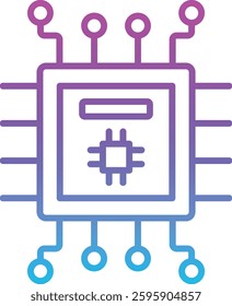 Electric Circuit vector icon. Can be used for printing, mobile and web applications.