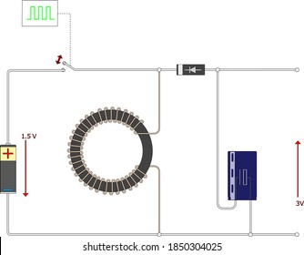 Electric Circuit Of Buck–boost Voltage Converter