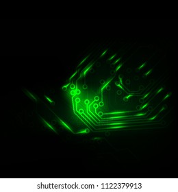 Electric circuits background vector