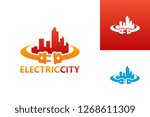 Electric City Logo Template Design Vector, Emblem, Design Concept, Creative Symbol, Icon