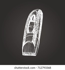 Electric clipper in sketch style. For print, shop and creative design. Vector illustration. 
