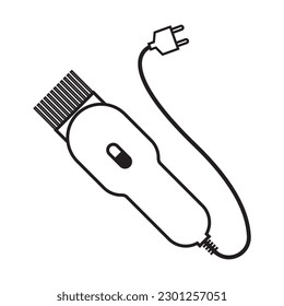 electric clippers  vector icon illustration template design