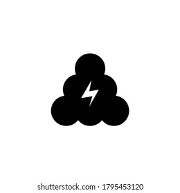 electric cloud Vector Logo Brand