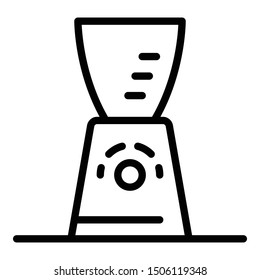 Electric coffee grinder icon. Outline electric coffee grinder vector icon for web design isolated on white background