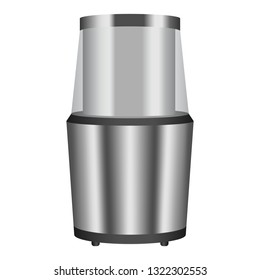 Electric coffee grinder icon. Realistic illustration of electric coffee grinder vector icon for web design isolated on white background