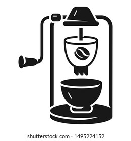 Electric coffee grinder icon. Simple illustration of electric coffee grinder vector icon for web design isolated on white background