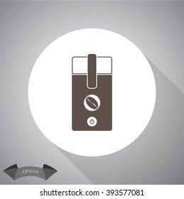 electric coffee mill icon