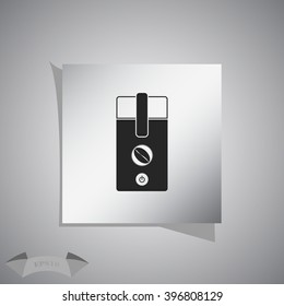 electric coffee mill icon
