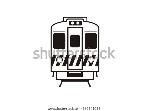 electric commuter train\
car simple icon