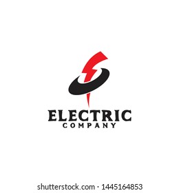 Electric company logo design vector template