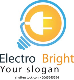 Electric company logo template Free Vector