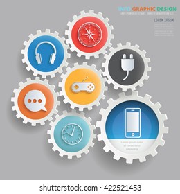 Electric concept design on clean background,vector