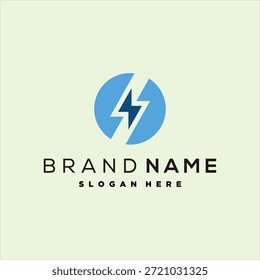 Plantilla de Vector de diseño de logotipo de concepto eléctrico