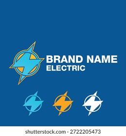Plantilla de Vector de diseño de logotipo de concepto eléctrico