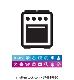 Electric cooker icon