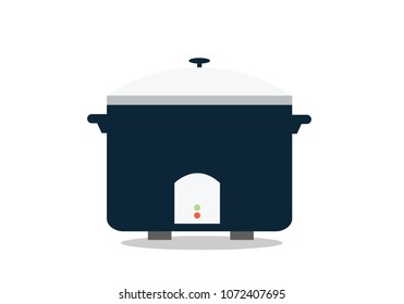 electric cooker vector illustration
