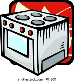Electric cooker.Vector illustration