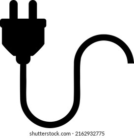 Electric cord vector icon. A flat illustration design used for electric cord icon, on a white background.