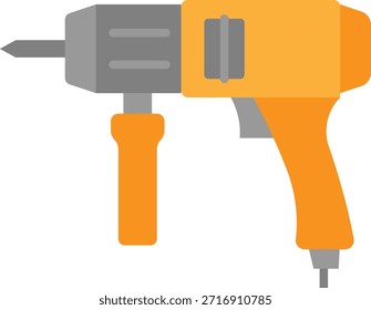 Elektrische schnurlose Bohrmaschine, Vektorsymbol-Abbildung