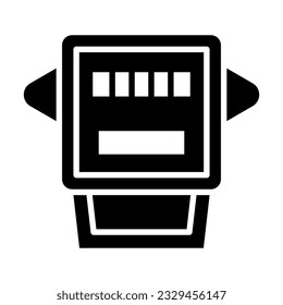 Electric Counter Vector Glyph Icon For Personal And Commercial Use.
