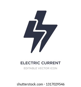 electric current icon on white background. Simple element illustration from Signs concept. electric current icon symbol design.
