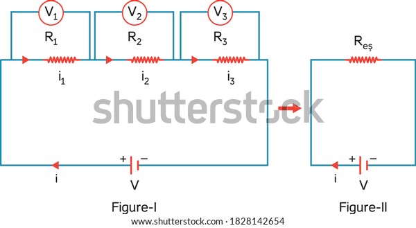 Electric Current Potential Difference Resistance Stock Vector (Royalty ...