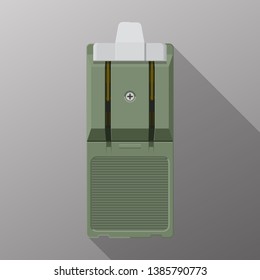 Electric cutout vector flat design.