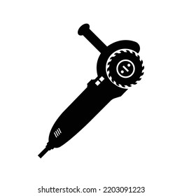 Electric cutting blade machine icon | Black Vector illustration |