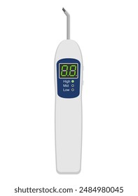 Electric Dental Pulp Tester - device to examine the vitality of dental pulp. Isolated illustration in flat colors
