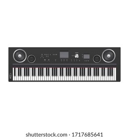 Electric or Digital Piano. Vector illustration