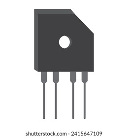 Vektorgrafik-Design der elektrischen Diode