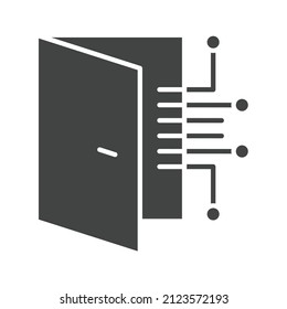Electric Door icon vector image. Can also be used for Physical Fitness. Suitable for mobile apps, web apps and print media.