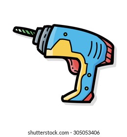 Electric drill color doodle