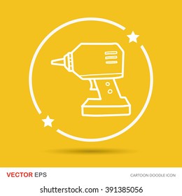 Electric drill color doodle
