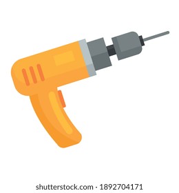electric drill construction tool isolated icon vector illustration design