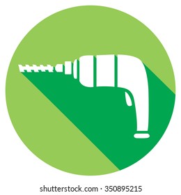 electric drill flat icon