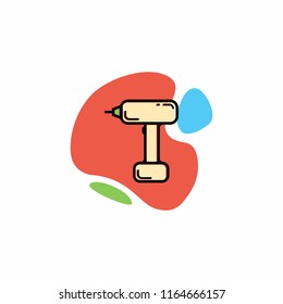 Electric drill icon.