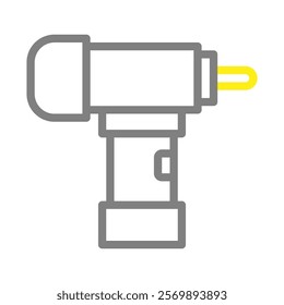 Electric drill icon. Concept of construction, repair, and maintenance.