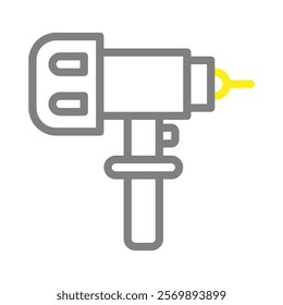 Electric drill icon. Concept of construction, repair, and maintenance.