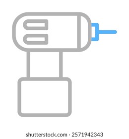 Electric drill icon. Concept of construction, repair, and maintenance.