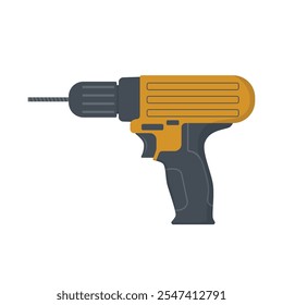 Ícone de furadeira elétrica. Ilustração plana do ícone do vetor da chave de fenda elétrica para web