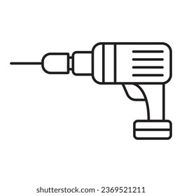 electric drill icon vector illustration logo design