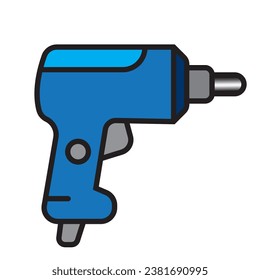 diseño del logotipo de la ilustración del vector del icono de perforación eléctrica
