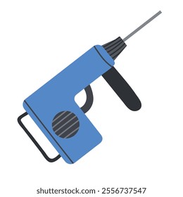 Electric drill Machine vector Illustration. Hand drawn vector illustration.