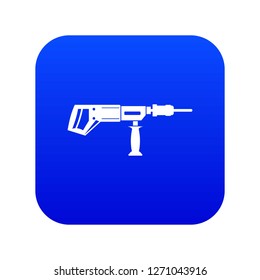 Electric drill, perforator icon digital blue for any design isolated on white vector illustration