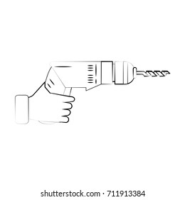 electric drill tool icon image