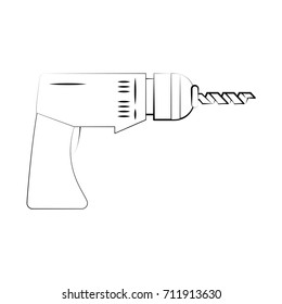 electric drill tool icon image
