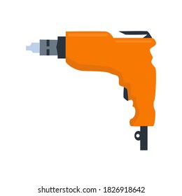 Electric drill vector illustration for repair and home renovation concept