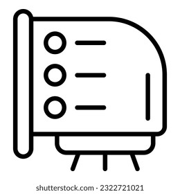 Electric dryer icon outline vector. Hand air machine. Drier dispenser